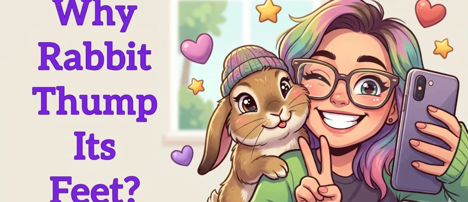 why rabbit thump its feet
